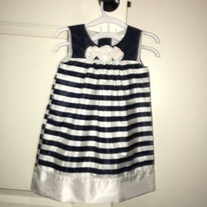 Navy and white striped dress never worn